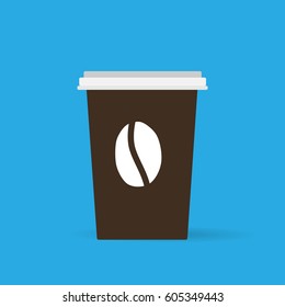 Cup of coffee. Vector illustration. Flat desin.