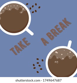cup of coffee. vector illustration for icon, logo, restaurant, menu design