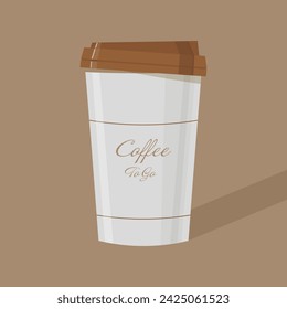 A cup of coffee. Vector. Illustration. Images. EPS10. Drinks.