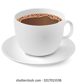 Cup of coffee. Vector illustration. Isolated.