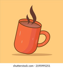 Una taza de ilustración del vector del café, taza de té, café, bebidas arte vectorial, diseño, icono, ilustración.
