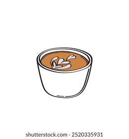 Taza de Imagen de Vector de café, ilustración de café, Vector de dibujos animados de arte latte, café expreso arte tardío de dibujos animados.