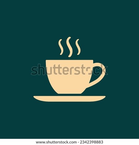 a cup of coffee vector image. world coffee day