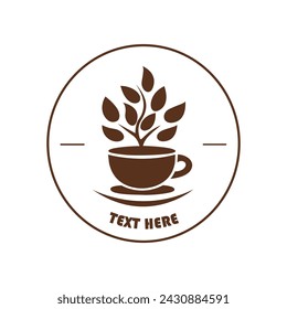 cup of coffee vector logo illustration