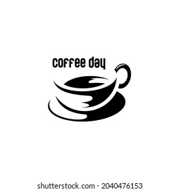 cup of coffee vector, silhouette, icon and logo