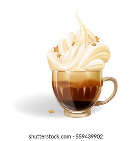 Cup Of Coffee With Whipped Cream