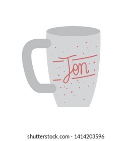 cup of coffee with white background