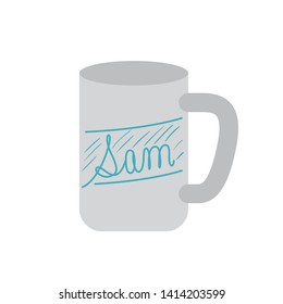 cup of coffee with white background