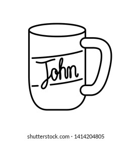 cup of coffee with white background
