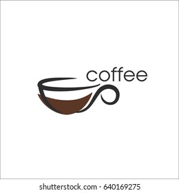 Cup of coffee.Template for logo