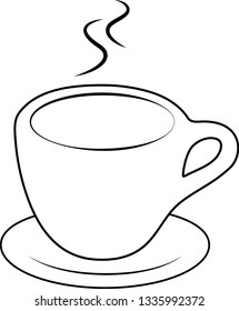 Cup of coffe/tea. Perfect graphic as icon