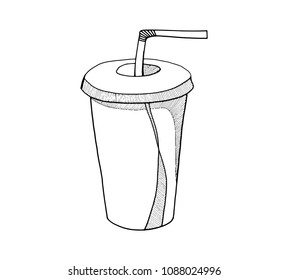 Cup of cola doodle