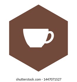 Cup and comb on white