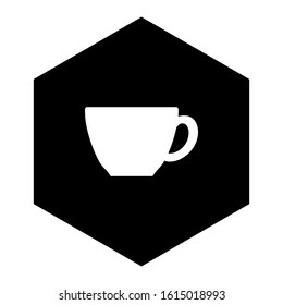 Cup and comb on white