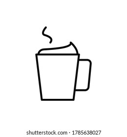 Cup, cream icon. Simple line, outline vector elements of public catering icons for ui and ux, website or mobile application