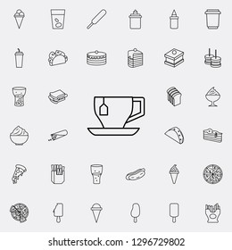 cup with disposable tea bag icon. Fast food icons universal set for web and mobile