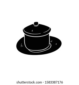 cup doodle icon vector hand drawing 