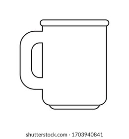 cup drink ceramic isolated icon vector illustration design