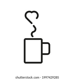 Cup, Drink, Cofee, Tea,  icon. Premium quality object. Vector sign isolated on a white background.