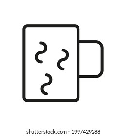 Cup, Drink, Cofee, Tea,  icon. Premium quality object. Vector sign isolated on a white background.