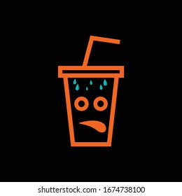 cup drink with cold expression.