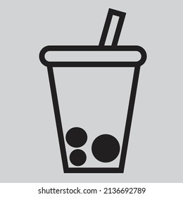 cup drink icon minimalist vector style