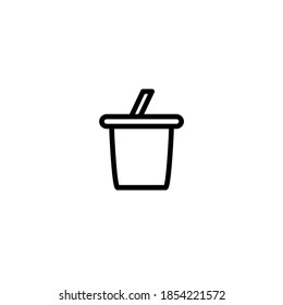 cup drink icon vector illustration logo template for many purpose. Isolated on white background.