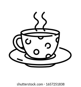 Cup of drink line icon, concept sign, outline vector illustration, linear symbol.