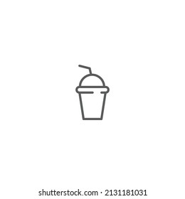cup drink minimalist icon isolated white background