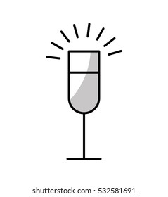 cup drink party isolated icon vector illustration design
