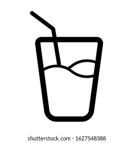 Cup Drink Straw Icon Vector Stock Vector (Royalty Free) 1627548388 ...