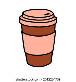 Copa de bebida para llevarse. Café