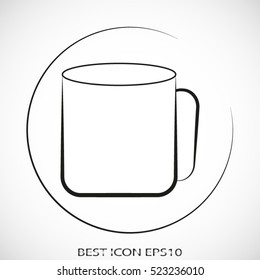 cup, drink, vector icon, eps10