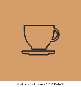 cup, drink, vector icon, illustration