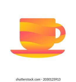 Taza para beber un icono de bebida de energía caliente vector