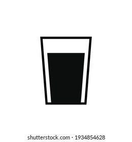 Cup Of Drinking Water Icon Vector