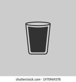 Cup of drinking water icon vector