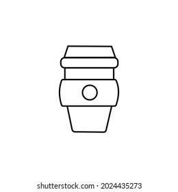 Cup drinks Icon simple desain for bussines or drink and food