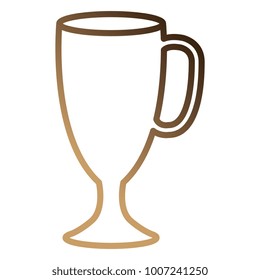cup with ear isolated icon
