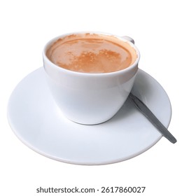 Tasse Espresso Kaffee in einer weißen Tasse 
