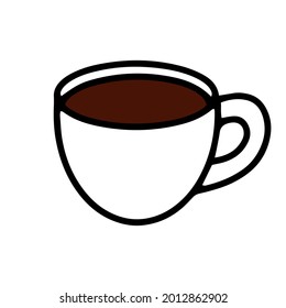 Espresso-Cup. Kleine Tasse heißen Getränks