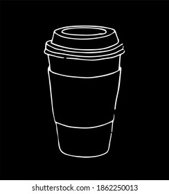 a cup filled with warm coffee