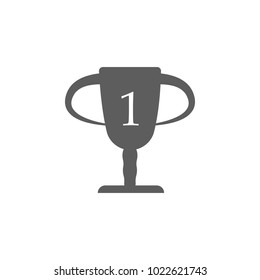 cup for first place icon. Element of sport for mobile concept and web apps. Icon for website design and development, app development. Premium icon on white background