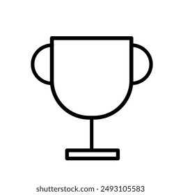 cup with flat design and line art style