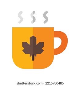 icono plano en otoño sobre fondo aislado adecuado para elementos de diseño