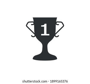 Cup Flat Icon. first prize medal. Pixel is perfect. For Mobile and Web.
