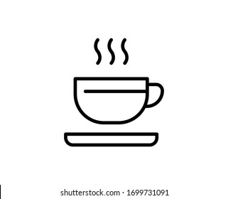 Cup flach Symbol. Leuchtende Zeichen für Design-Logo, Visitenkarte usw. Einmaliges, qualitativ hochwertiges Umrisssymbol für Webdesign oder mobile App. Pokalumriss-Piktogramm.