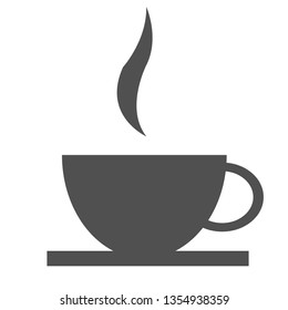 Cup flat illustration on white