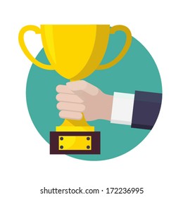 Cup. Flat vector illustration 3.