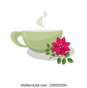 A cup of flower tea